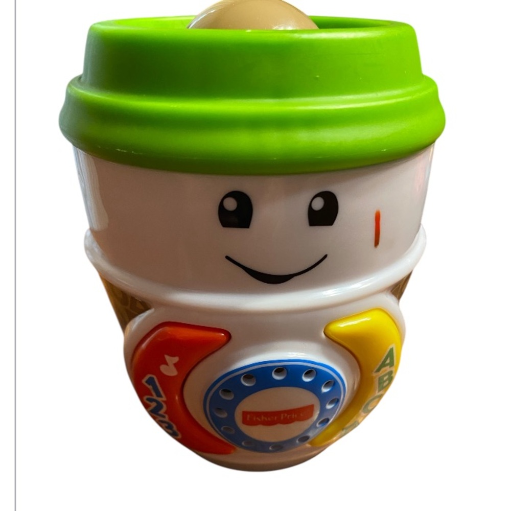 Fisher-Price laugh and learn on the glow coffee cup. alphabet and numbers.